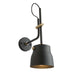 Artcraft - AC11367VB - One Light Wall Sconce - Euro Industrial - Matte Black & Harvest Brass