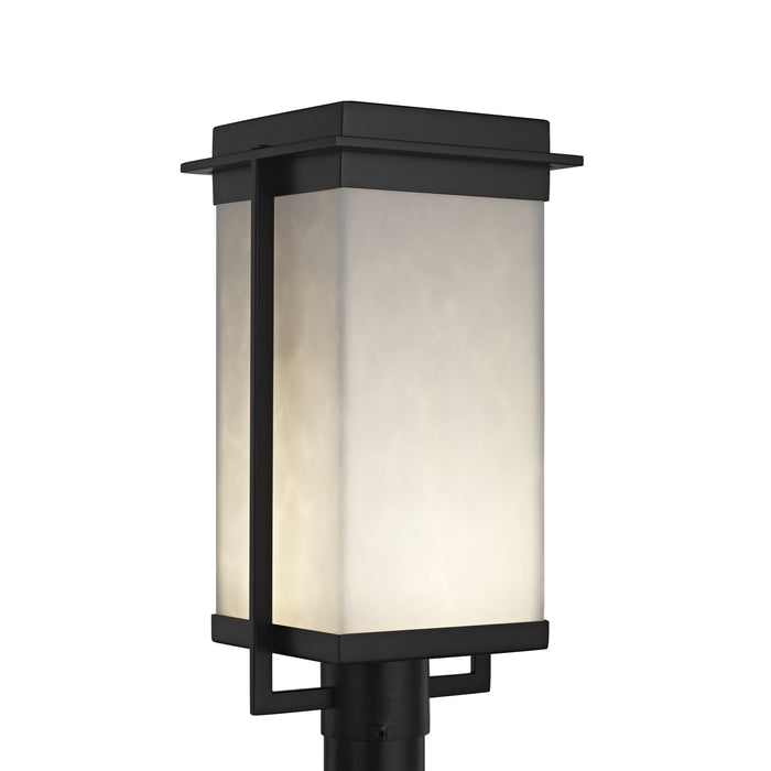 Justice Designs - CLD-7543W-MBLK - LED Post Mount - Clouds - Matte Black