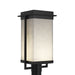 Justice Designs - CLD-7543W-MBLK - LED Post Mount - Clouds - Matte Black