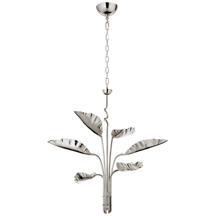 Visual Comfort Signature - JN 5517PN - Six Light Chandelier - Dumaine - Polished Nickel