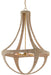 Currey and Company - 9000-0385 - Four Light Chandelier - Ibiza - Natural/Dark Contemporary Gold Leaf