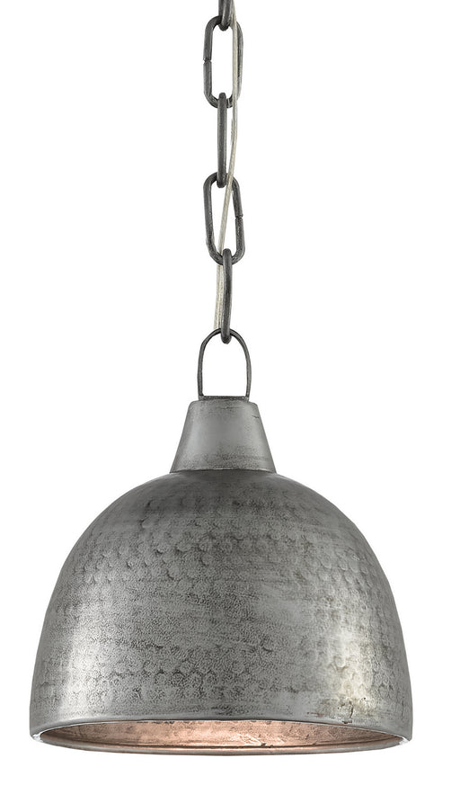 Currey and Company - 9000-0426 - One Light Pendant - Earthshine - Blackened Steel