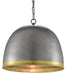 Currey and Company - 9000-0477 - One Light Pendant - Matute - Pewter/Polished Brass