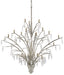 Currey and Company - 9000-0508 - 21 Light Chandelier - Raux - Contemporary Silver Leaf/Natural