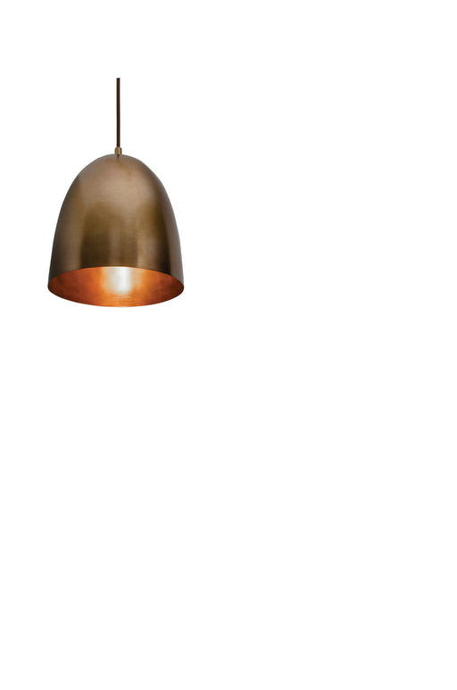 AFX Lighting - BKNP10QB - One Light Pendant - Brooklyn - Antique Brass