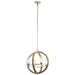 Kichler - 49791DAG - Four Light Outdoor Chandelier - Grand Bank - Distressed Antique Gray