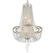 Crystorama - ARC-1907-SA-CL-MWP - Four Light Chandelier - Arcadia - Antique Silver