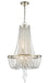 Crystorama - ARC-1907-SA-CL-MWP - Four Light Chandelier - Arcadia - Antique Silver