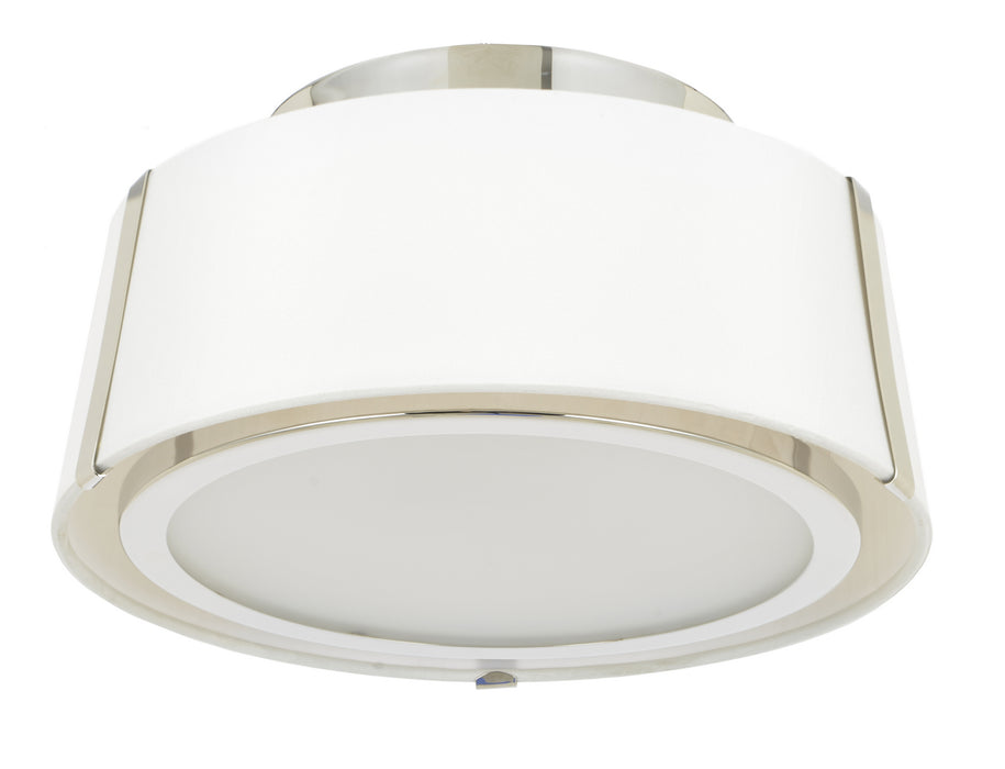 Crystorama - FUL-903-PN - Two Light Semi Flush Mount - Fulton - Polished Nickel