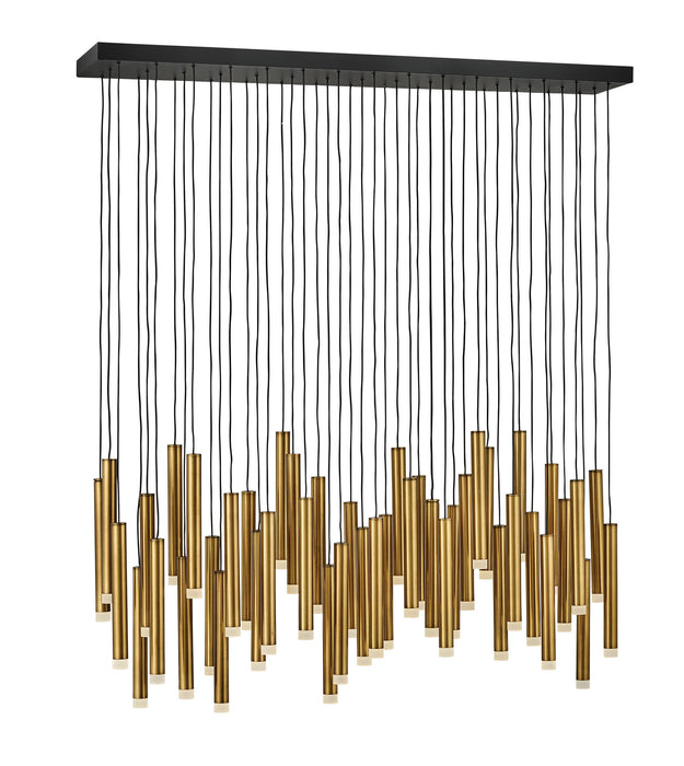 Fredrick Ramond - FR49909HBR - LED Linear Pendant - Harmony - Heritage Brass