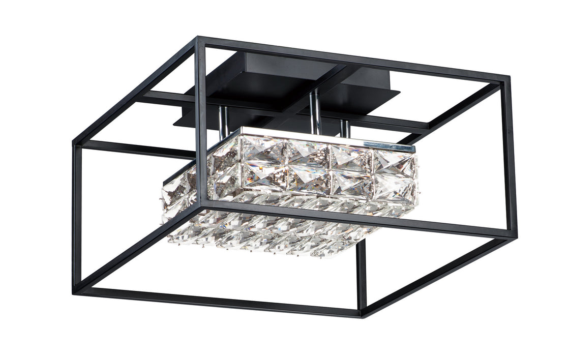 ET2 - E23300-20BK - LED Flush Mount - Zephyr - Black