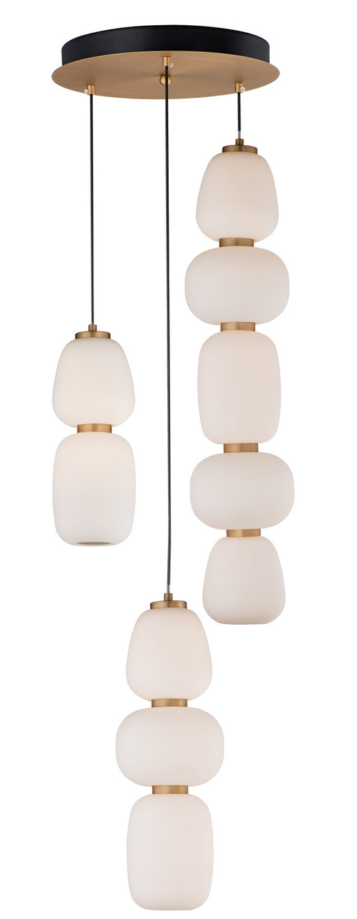 ET2 - E25069-92BKGLD - LED Pendant - Soji - Black / Gold