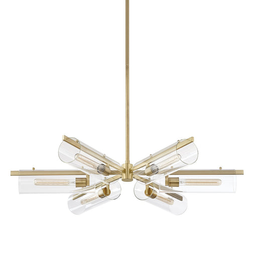 Mitzi - H326806-AGB - Six Light Chandelier - Ariel - Aged Brass