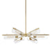 Mitzi - H326806-AGB - Six Light Chandelier - Ariel - Aged Brass