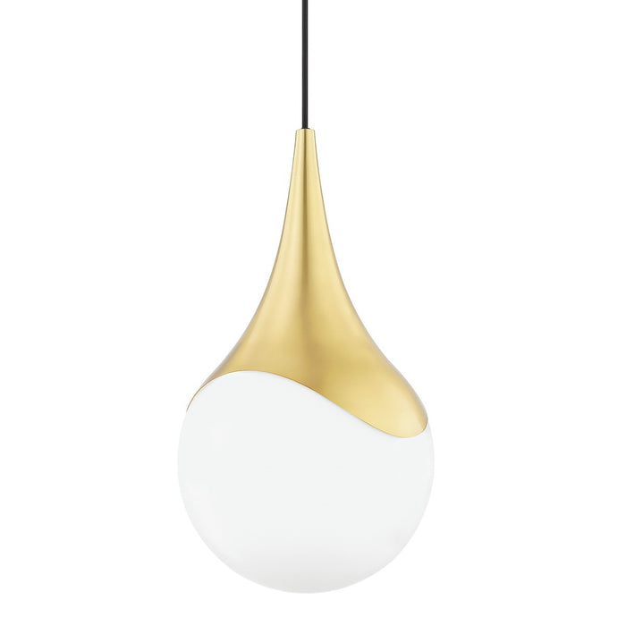 Mitzi - H375701L-AGB - One Light Pendant - Ariana - Aged Brass