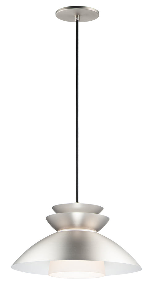 Maxim - 11359WTBP - One Light Pendant - Nordic - Brushed Platinum