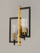 Maxim - 16112CLBKAB - Two Light Wall Sconce - Flambeau - Black / Antique Brass