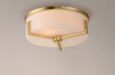 Maxim - 21280SWSBR - Three Light Flush Mount - Dart - Satin Brass