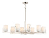 Maxim - 21288SWSN - Eight Light Chandelier - Dart - Satin Nickel