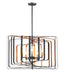 Maxim - 28677BKGLD - Five Light Pendant - Radial - Black / Gold