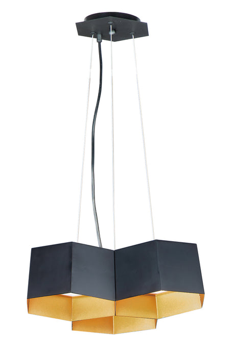 Maxim - 30334BKGLD - LED Chandelier - Honeycomb - Black / Gold