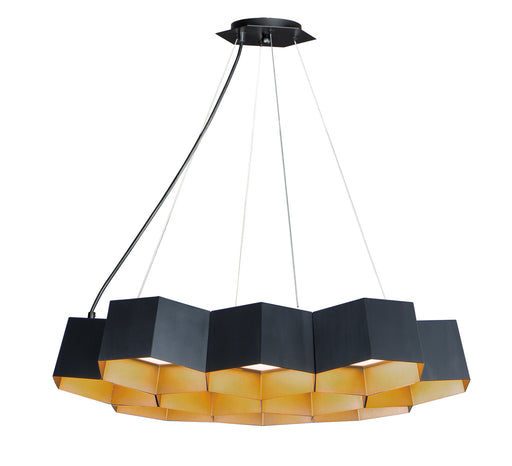 Maxim - 30338BKGLD - LED Chandelier - Honeycomb - Black / Gold