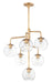 Maxim - 38416CLNAB - Six Light Chandelier - Branch - Natural Aged Brass