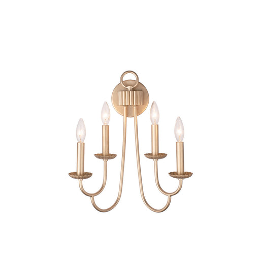 Kalco - 511721MG - Four Light Wall Sconce - Kiera - Modern Gold