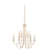 Kalco - 511772MG - Eight Light Chandelier - Kiera - Modern Gold