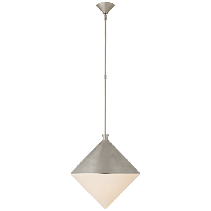 Visual Comfort Signature - ARN 5357BSL-WG - LED Pendant - Sarnen - Burnished Silver Leaf