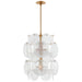 Visual Comfort Signature - ARN 5451G-WSG - Six Light Chandelier - Loire - Gild