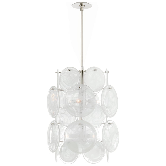 Visual Comfort Signature - ARN 5451PN-WSG - Six Light Chandelier - Loire - Polished Nickel