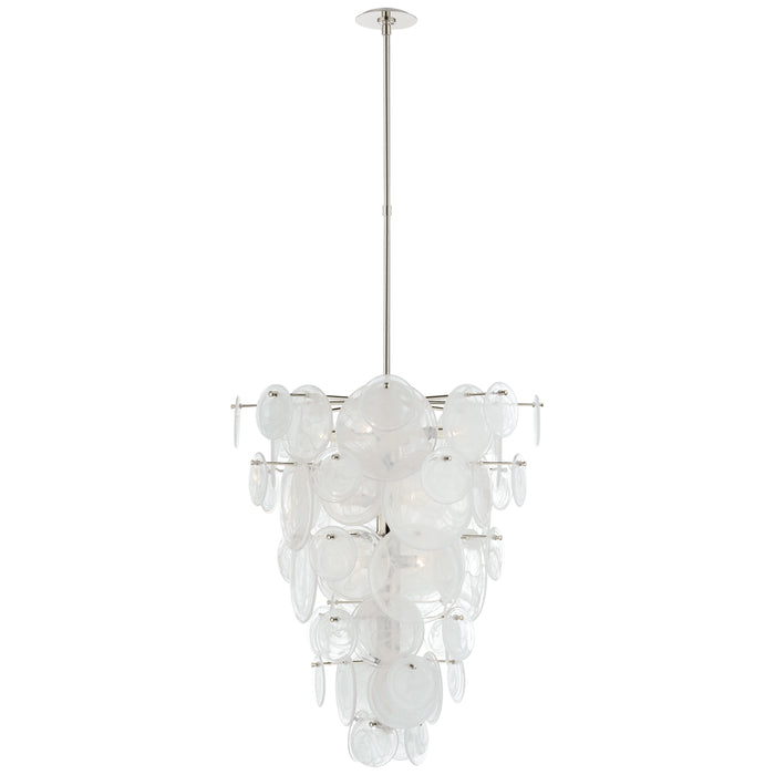 Visual Comfort Signature - ARN 5452PN-WSG - 12 Light Chandelier - Loire - Polished Nickel