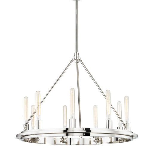 Hudson Valley - 2732-PN - Nine Light Pendant - Chambers - Polished Nickel