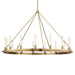 Hudson Valley - 2758-AGB - 15 Light Pendant - Chambers - Aged Brass