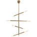 Visual Comfort Signature - KW 5593AB-EC - LED Chandelier - Rousseau - Antique-Burnished Brass