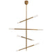 Visual Comfort Signature - KW 5593AB-SG - LED Chandelier - Rousseau - Antique-Burnished Brass