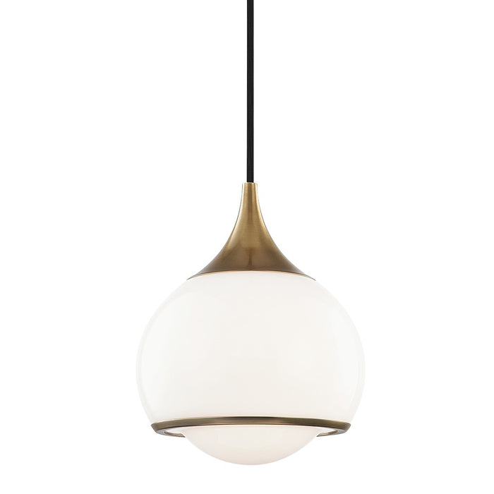 Mitzi - H281701S-AGB - One Light Pendant - Reese - Aged Brass