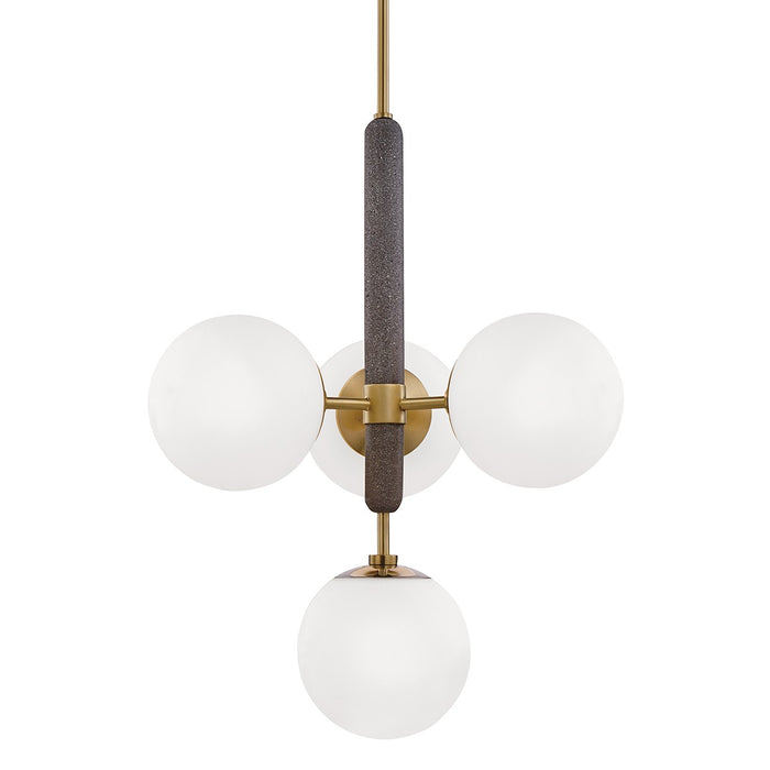 Mitzi - H289804-AGB - Four Light Chandelier - Brielle - Aged Brass