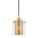 Mitzi - H323701-AGB - One Light Pendant - Elanor - Aged Brass