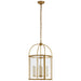 Visual Comfort Signature - CHC 3451AB-CG - Six Light Lantern - Riverside Round - Antique-Burnished Brass