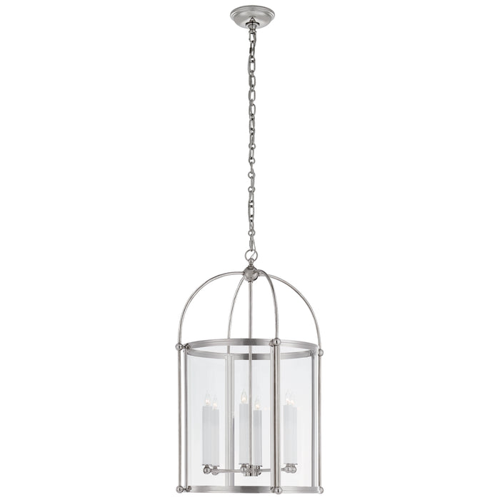 Visual Comfort Signature - CHC 3451PN-CG - Six Light Lantern - Riverside Round - Polished Nickel