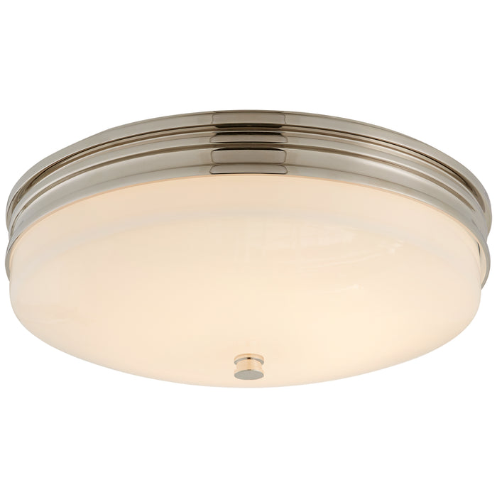 Visual Comfort Signature - CHC 4601PN-WG - LED Flush Mount - Launceton - Polished Nickel