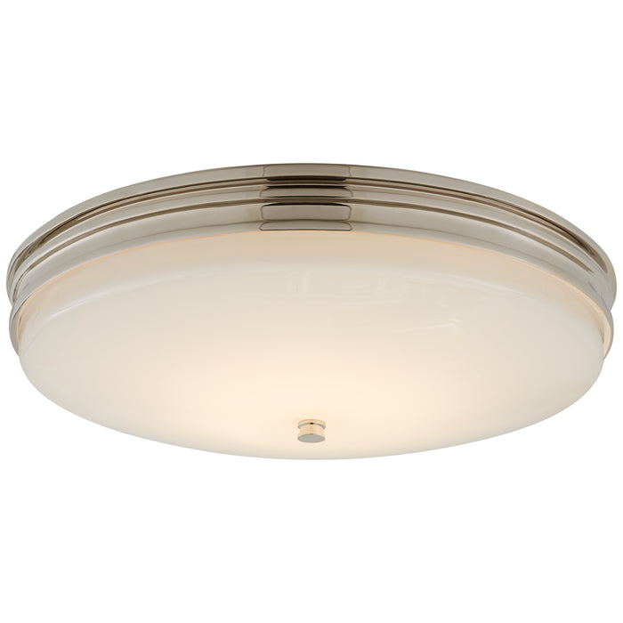 Visual Comfort Signature - CHC 4603PN-WG - LED Flush Mount - Launceton - Polished Nickel