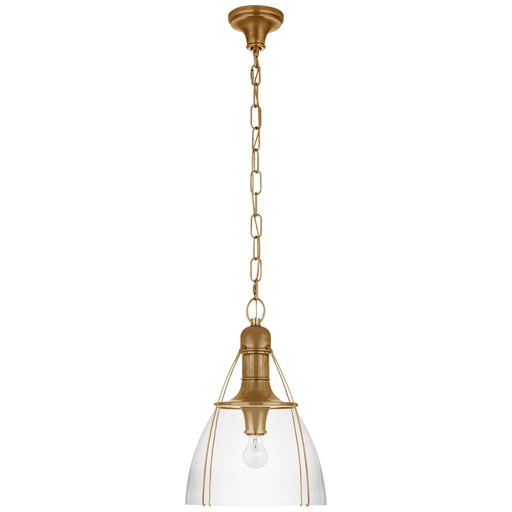 Visual Comfort Signature - CHC 5475AB-CG - One Light Pendant - Prestwick - Antique-Burnished Brass