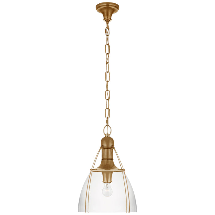 Visual Comfort Signature - CHC 5475AB-CG - One Light Pendant - Prestwick - Antique-Burnished Brass