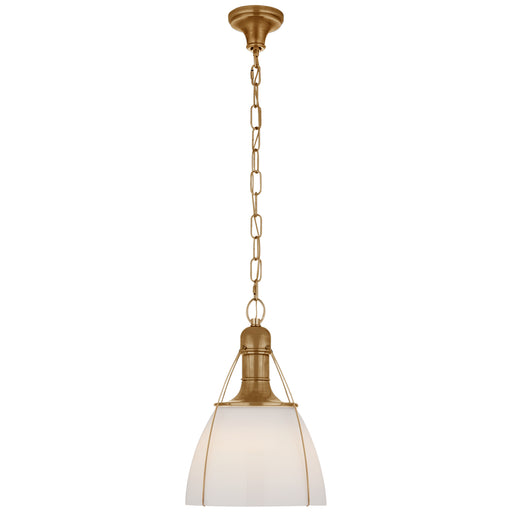 Visual Comfort Signature - CHC 5475AB-WG - One Light Pendant - Prestwick - Antique-Burnished Brass