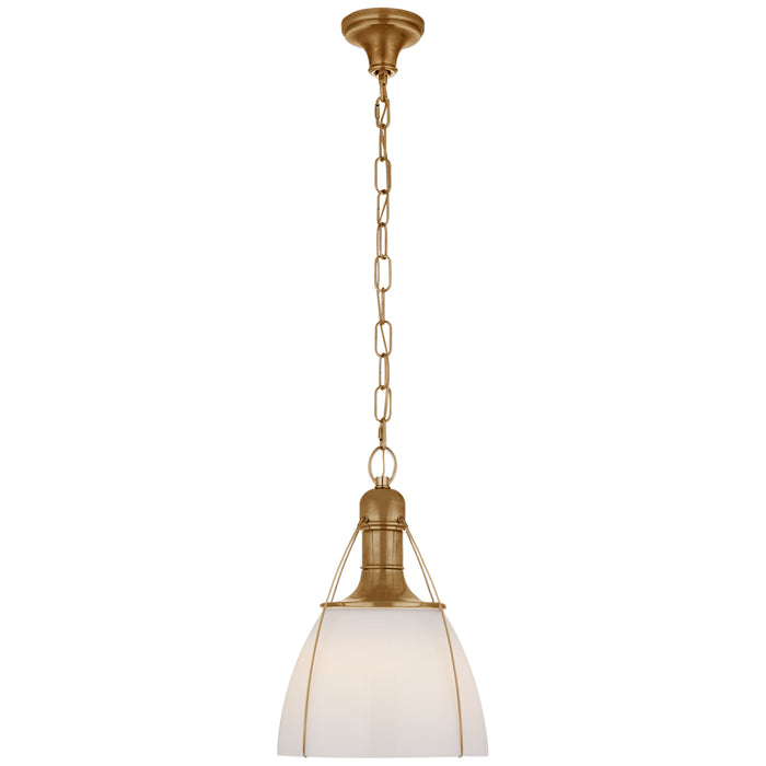 Visual Comfort Signature - CHC 5475AB-WG - One Light Pendant - Prestwick - Antique-Burnished Brass