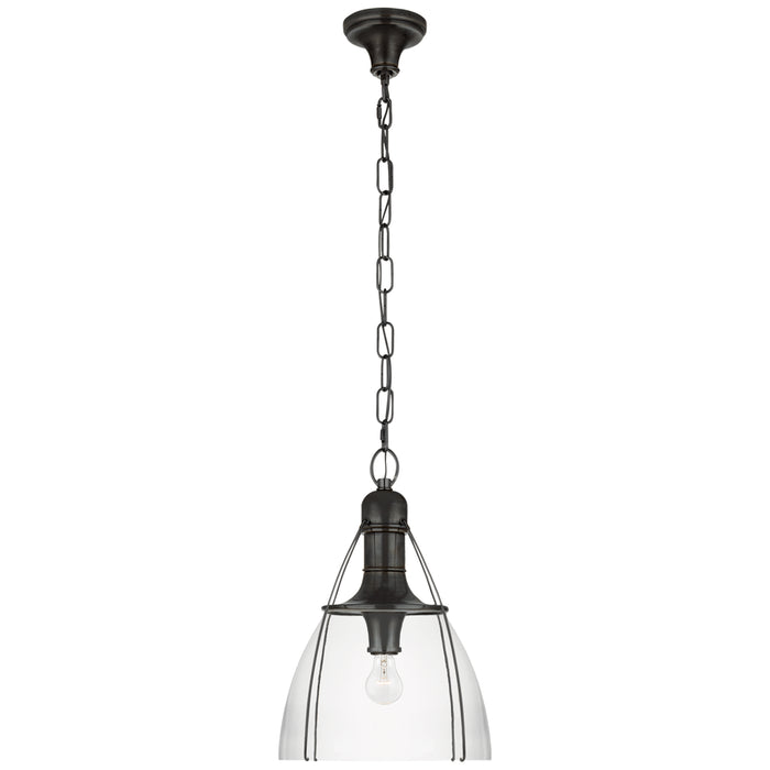 Visual Comfort Signature - CHC 5475BZ-CG - One Light Pendant - Prestwick - Bronze