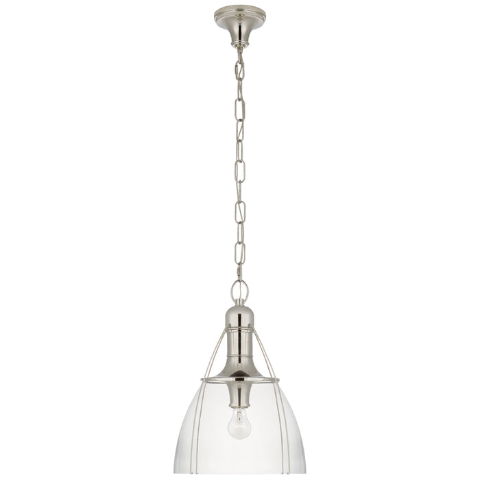 Visual Comfort Signature - CHC 5475PN-CG - One Light Pendant - Prestwick - Polished Nickel